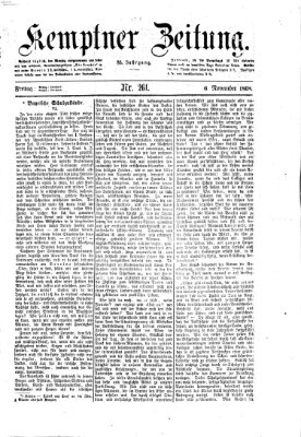 Kemptner Zeitung Freitag 6. November 1868