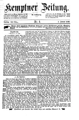 Kemptner Zeitung Dienstag 5. Januar 1869