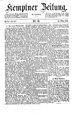 Kemptner Zeitung Freitag 12. März 1869