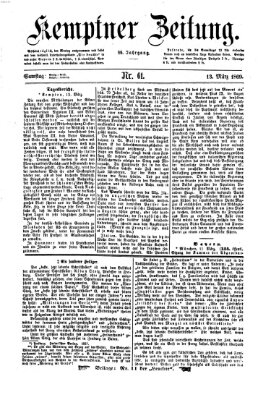 Kemptner Zeitung Samstag 13. März 1869