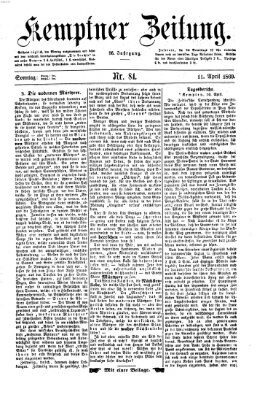 Kemptner Zeitung Sonntag 11. April 1869