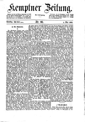 Kemptner Zeitung Dienstag 4. Mai 1869