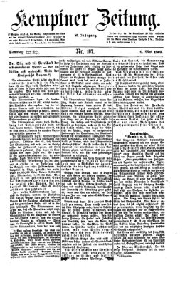 Kemptner Zeitung Sonntag 9. Mai 1869