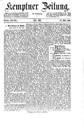 Kemptner Zeitung Freitag 21. Mai 1869