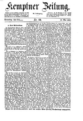 Kemptner Zeitung Donnerstag 27. Mai 1869