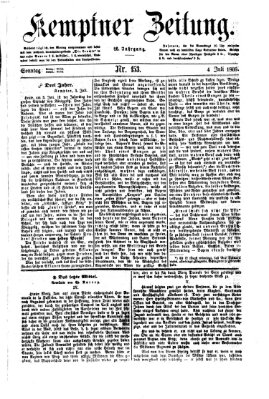 Kemptner Zeitung Sonntag 4. Juli 1869