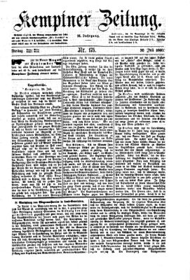 Kemptner Zeitung Freitag 30. Juli 1869