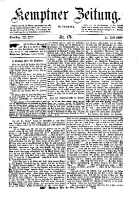 Kemptner Zeitung Samstag 31. Juli 1869