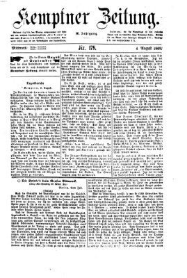 Kemptner Zeitung Mittwoch 4. August 1869