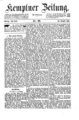 Kemptner Zeitung Freitag 20. August 1869