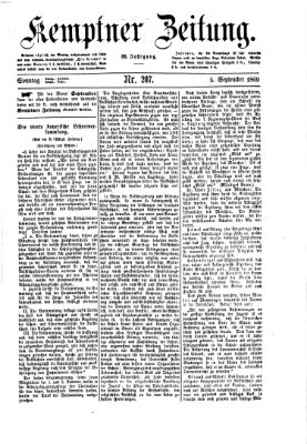 Kemptner Zeitung Sonntag 5. September 1869