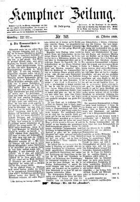 Kemptner Zeitung Samstag 16. Oktober 1869