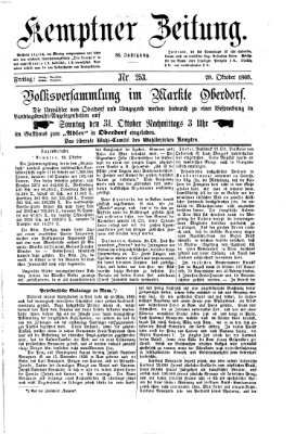 Kemptner Zeitung Freitag 29. Oktober 1869