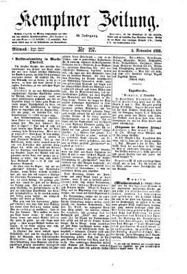 Kemptner Zeitung Mittwoch 3. November 1869