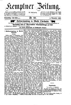 Kemptner Zeitung Donnerstag 4. November 1869