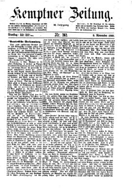 Kemptner Zeitung Dienstag 9. November 1869