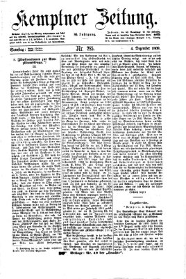 Kemptner Zeitung Samstag 4. Dezember 1869