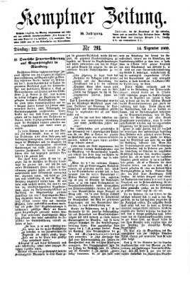 Kemptner Zeitung Dienstag 14. Dezember 1869