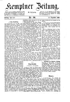 Kemptner Zeitung Freitag 17. Dezember 1869