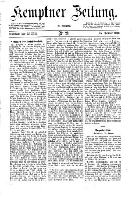 Kemptner Zeitung Dienstag 25. Januar 1870