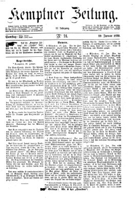 Kemptner Zeitung Samstag 29. Januar 1870