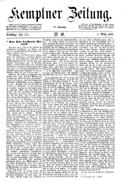 Kemptner Zeitung Dienstag 1. März 1870