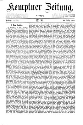 Kemptner Zeitung Freitag 11. März 1870