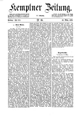 Kemptner Zeitung Freitag 18. März 1870