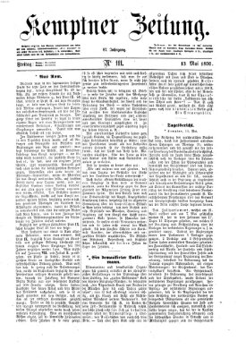 Kemptner Zeitung Freitag 13. Mai 1870