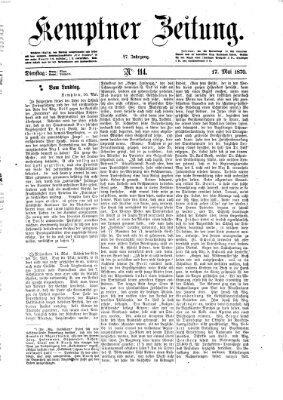 Kemptner Zeitung Dienstag 17. Mai 1870