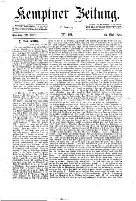 Kemptner Zeitung Sonntag 22. Mai 1870