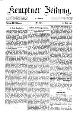 Kemptner Zeitung Freitag 27. Mai 1870