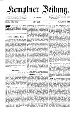 Kemptner Zeitung Freitag 7. Oktober 1870