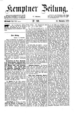 Kemptner Zeitung Mittwoch 16. November 1870