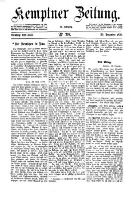 Kemptner Zeitung Dienstag 20. Dezember 1870