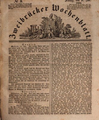 Zweibrücker Wochenblatt Freitag 31. Januar 1834