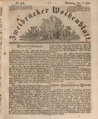 Zweibrücker Wochenblatt Dienstag 8. Juli 1834