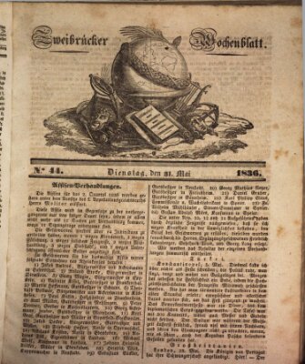 Zweibrücker Wochenblatt Dienstag 31. Mai 1836