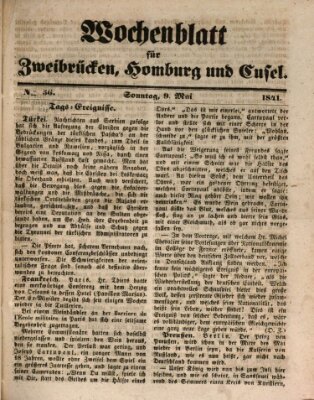 Wochenblatt für Zweibrücken, Homburg und Cusel (Zweibrücker Wochenblatt) Sonntag 9. Mai 1841