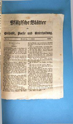 Wochenblatt für den Königlich-Bayerischen Gerichtsbezirk Zweibrücken (Zweibrücker Wochenblatt) Dienstag 9. Januar 1849