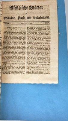 Wochenblatt für den Königlich-Bayerischen Gerichtsbezirk Zweibrücken (Zweibrücker Wochenblatt) Dienstag 1. Mai 1849