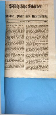 Wochenblatt für den Königlich-Bayerischen Gerichtsbezirk Zweibrücken (Zweibrücker Wochenblatt) Freitag 4. Mai 1849