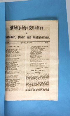 Wochenblatt für den Königlich-Bayerischen Gerichtsbezirk Zweibrücken (Zweibrücker Wochenblatt) Freitag 11. Mai 1849