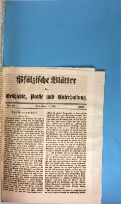 Wochenblatt für den Königlich-Bayerischen Gerichtsbezirk Zweibrücken (Zweibrücker Wochenblatt) Sonntag 13. Mai 1849