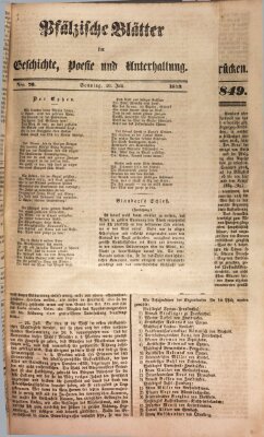 Wochenblatt für den Königlich-Bayerischen Gerichtsbezirk Zweibrücken (Zweibrücker Wochenblatt) Dienstag 31. Juli 1849