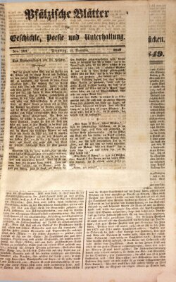 Wochenblatt für den Königlich-Bayerischen Gerichtsbezirk Zweibrücken (Zweibrücker Wochenblatt) Freitag 23. November 1849