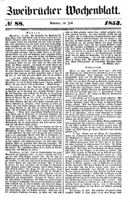 Zweibrücker Wochenblatt Sonntag 24. Juli 1853