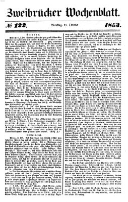 Zweibrücker Wochenblatt Dienstag 11. Oktober 1853