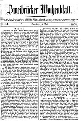 Zweibrücker Wochenblatt Sonntag 28. Mai 1854