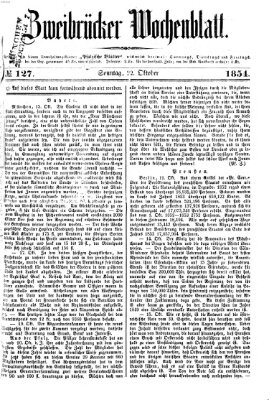 Zweibrücker Wochenblatt Sonntag 22. Oktober 1854